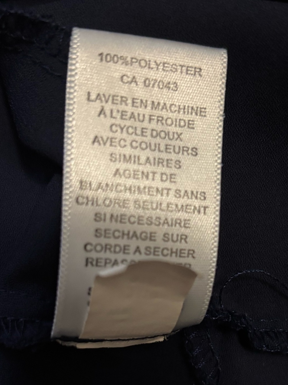Spense | Navy Blue Peplum Top (M) - Picture 7 of 10